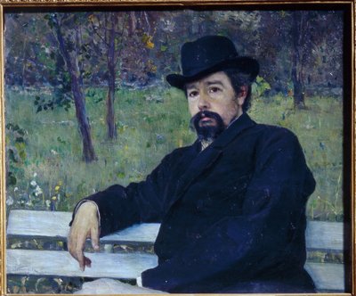 画家ニコライ・アレクサンドロヴィッチ・ヤロシェンコの肖像 作： Mikhail Vasilievich Nesterov
