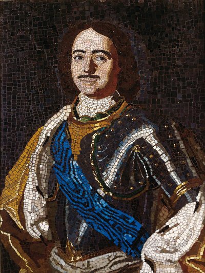 皇帝ピョートル大帝の肖像 1672-1725, 1754 作： Mikhail Vasilyevich Lomonosov