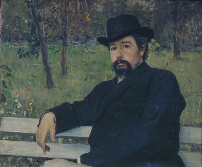 画家ニコライ・アレクサンドロヴィッチ・ヤロシェンコの肖像1846-1898、1897 作： Mikhail Vasilievich Nesterov