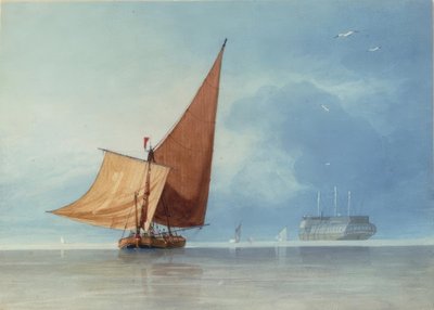 ケント州メドウェイの入口での発送 作： Miles Edmund Cotman