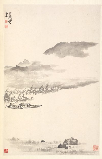 川の風景 作： Min Zhen