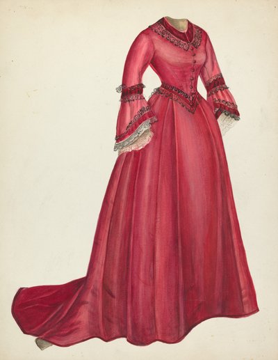 アフタヌーン ドレス、19351942。 作： Mina Lowry