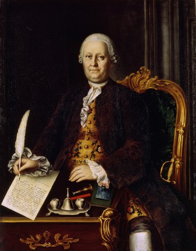 Sava Yakovlevich Yakovlev 1713-1784、1767年の肖像 作： Mina Lukich Kolokolnikov