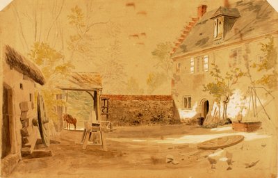 フランス、サン・ヴァレリー修道院 作： Miner Kilbourne Kellogg