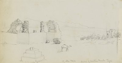 ティレ、キリスト教会の廃墟 作： Miner Kilbourne Kellogg