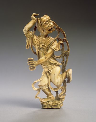 クイシンの図（象牙の彫刻）（272116も参照） 作： Ming Dynasty Chinese School