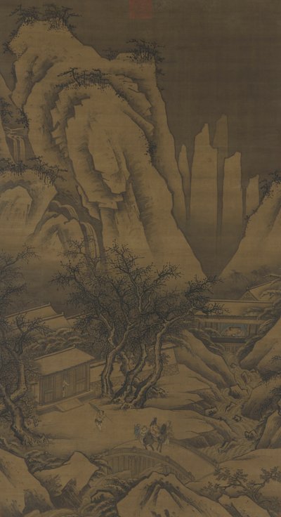 雪の日の遠出、1500年頃 作： Ming Dynasty Chinese School