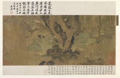 竹、カエル、昆虫 作： Ming Dynasty Chinese School