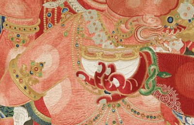 皇室刺繍シルクタンカの詳細 作： Ming Dynasty Chinese School