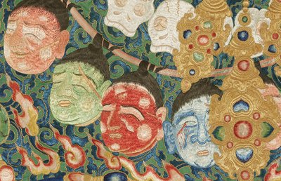 皇室刺繍シルクタンカの詳細 作： Ming Dynasty Chinese School
