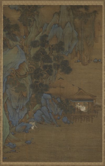 16〜17世紀の水辺のパビリオンでそよ風を楽しむ 作： Ming Dynasty Chinese School