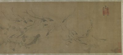 魚と水の雑草 作： Ming Dynasty Chinese School
