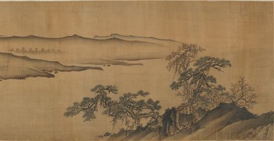 川沿いの丘、16〜17世紀 作： Ming Dynasty Chinese School