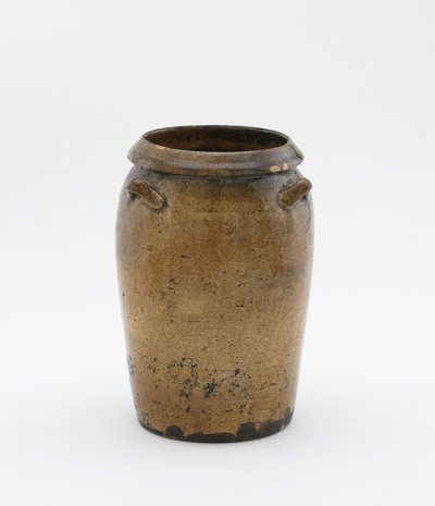 3つのラグのある瓶（灰釉の石器） 作： Ming Dynasty Chinese School