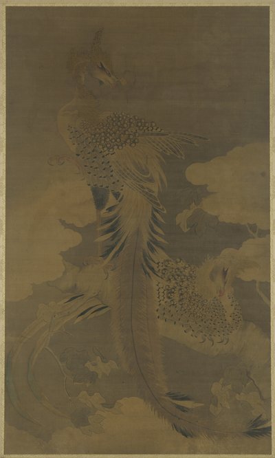 桐の木のフェニックス、1500年頃 作： Ming Dynasty Chinese School