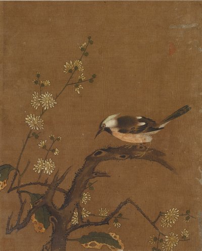 鳥と花の10枚の写真（シルクの色） 作： Ming Dynasty Chinese School