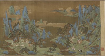 16〜17世紀の春の山の旅人 作： Ming Dynasty Chinese School