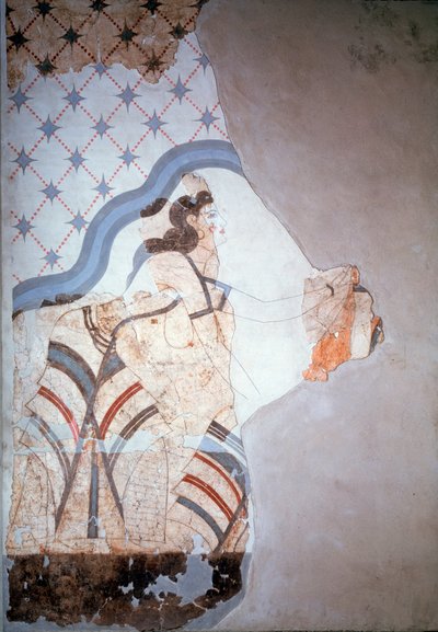 女性像（フレスコ画 作： Minoan