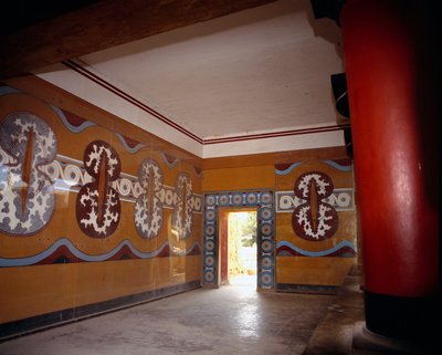 ギリシャの芸術：クノッソスの宮殿のホール（ギリシャ 作： Minoan