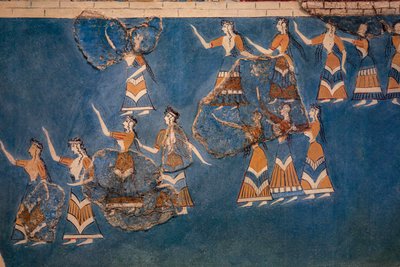 聖なる森とダンスのフレスコ画 作： Minoan