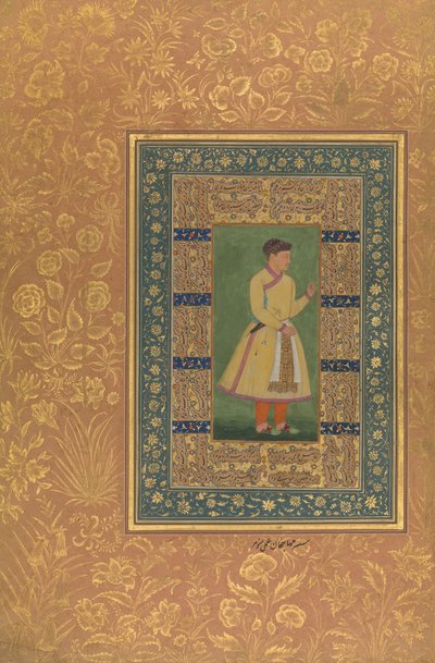 Zamana Beg の肖像、Mehbat Khan、Shah Jahan アルバムのフォリオ、直訳: ca. 1610. 作成者: Mir 