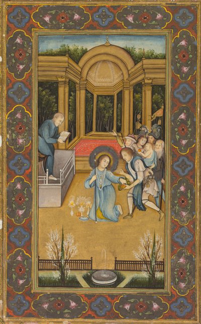 神殿の医師の間のイエス、c。 1760。 作： Mir Kalan Khan