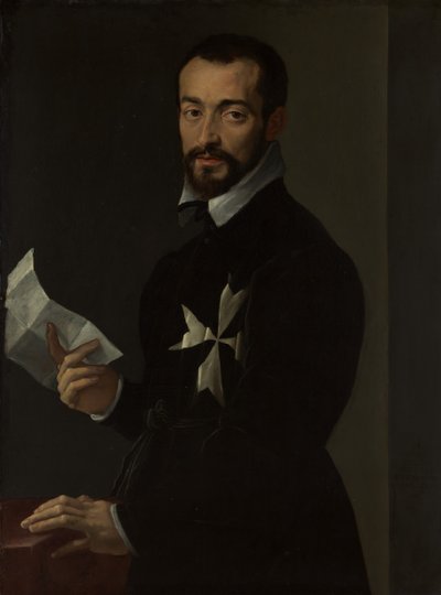 マルタの騎士の肖像、おそらくフラジャコポサルビアーティ、1566年。 作： Mirabello Cavalori