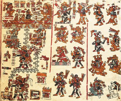 ヴィンドボネンシス・メキシカン・コーデックス(Codex Vindobonensis Mexicanus) 作： Mixtec Mixtec