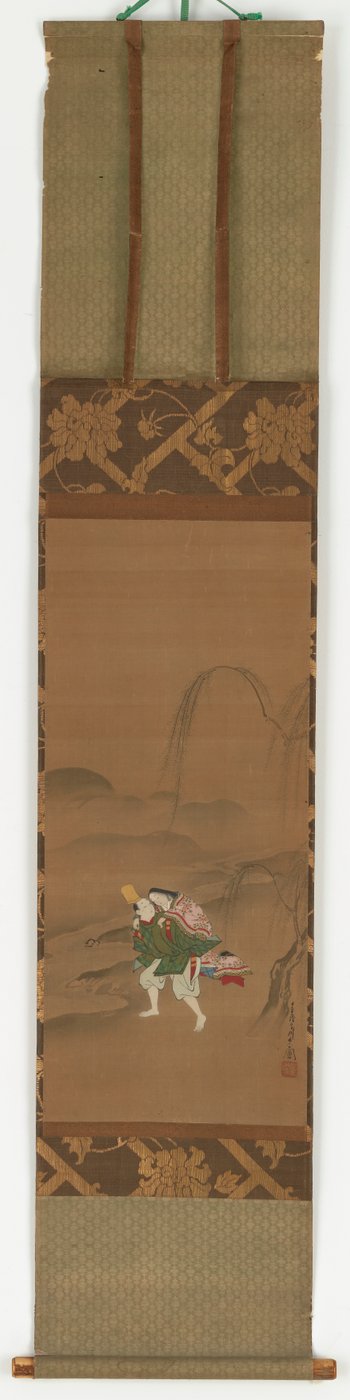 恋人を抱く在原業平、1683～1752年。 作： Miyagawa Chōshun