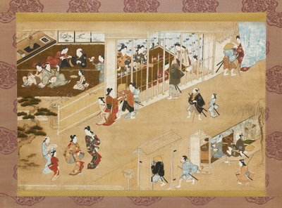 吉原遊郭、c1670-c1685 作： Miyagawa Chōshun