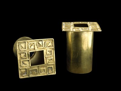 耳飾りのペア 作： Moche Moche