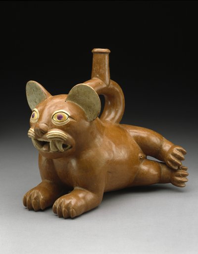 リクライニング猫の船 作： Moche Moche