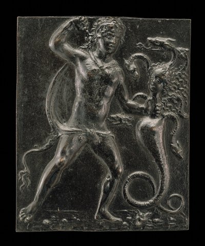 Hercules と Lernaean Hydra、15 世紀後半から 16 世紀初頭。 作： Moderno
