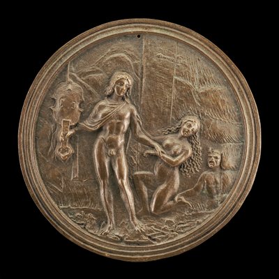15世紀後半から16世紀初頭のエウリュディケーを失うオルフェウス。 作： Moderno