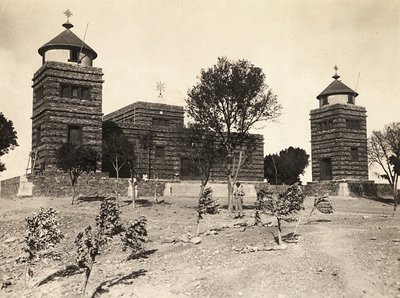 ファシスト時代の帝国建設アビシニアン教会、1936年09月05日（モノクロ写真 作： Modestino Baldinetti