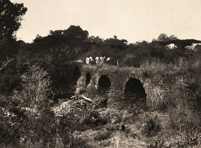 ファシスト時代の帝国建設ポルトガルの橋、1936年9月5日(白黒写真) 作： Modestino Baldinetti