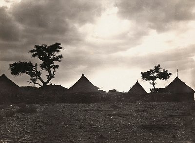 ファシスト時代の帝国建設：マイ・ザゲナの夕日、1936年09月05日（モノクロ写真 作： Modestino Baldinetti