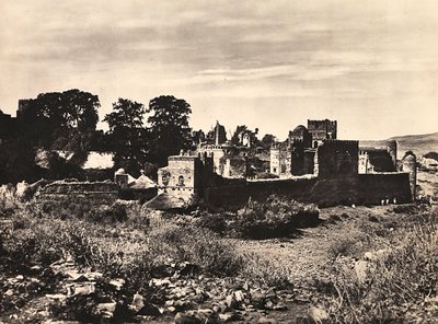 ファシスト時代の帝国建設：エチオピア・ゴンダールのファシラダス王の城、1936年09月05日（モノクロ写真 作： Modestino Baldinetti