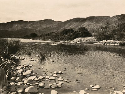 ファシスト時代の帝国建設：セティット川、1936年09月05日（モノクロ写真 作： Modestino Baldinetti