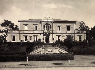 ファシスト時代の帝国建設：アスマラの司令部、1936年09月05日（モノクロ写真 作： Modestino Baldinetti