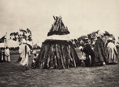 ファシストの時代に帝国を築く：ダムラ号、1936年9月5日（モノクロ写真 作： Modestino Baldinetti