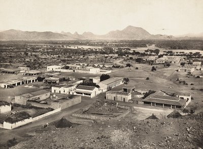 ファシストの時代に帝国を築く：アゴルダットの風景、1936年09月05日（モノクロ写真 作： Modestino Baldinetti