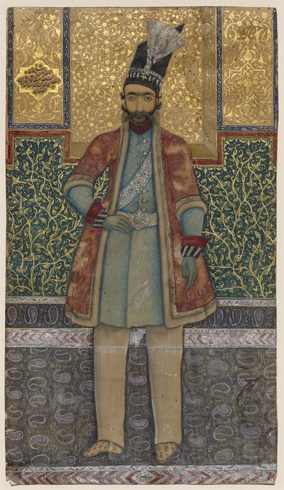 Nâsir-od-din Shah の肖像 作： Mohammed (attr.to) Esfahani