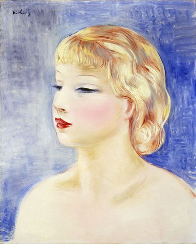 金髪の女性 作： Moise Kisling