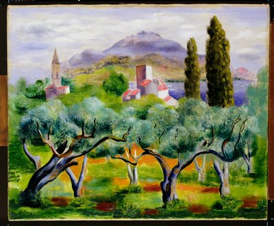 風景、1920年頃 作： Moise Kisling