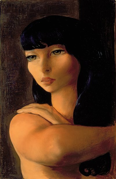 リトル・ブルネット 1930年頃 油彩・キャンバス 作： Moise Kisling