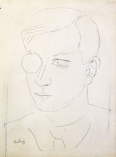 トリスタン・ツァラの肖像；トリスタン・ツァラの肖像 作： Moise Kisling