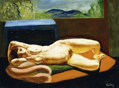 リクライニング・ヌード 作： Moise Kisling
