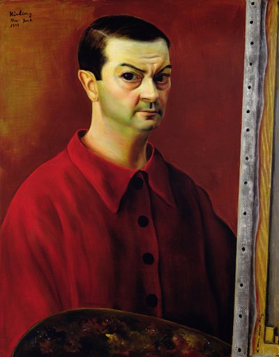 自画像 作： Moise Kisling