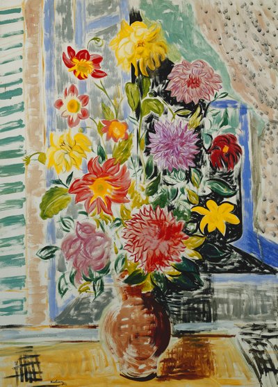花瓶（Vase de Fleurs 作： Moise Kisling
